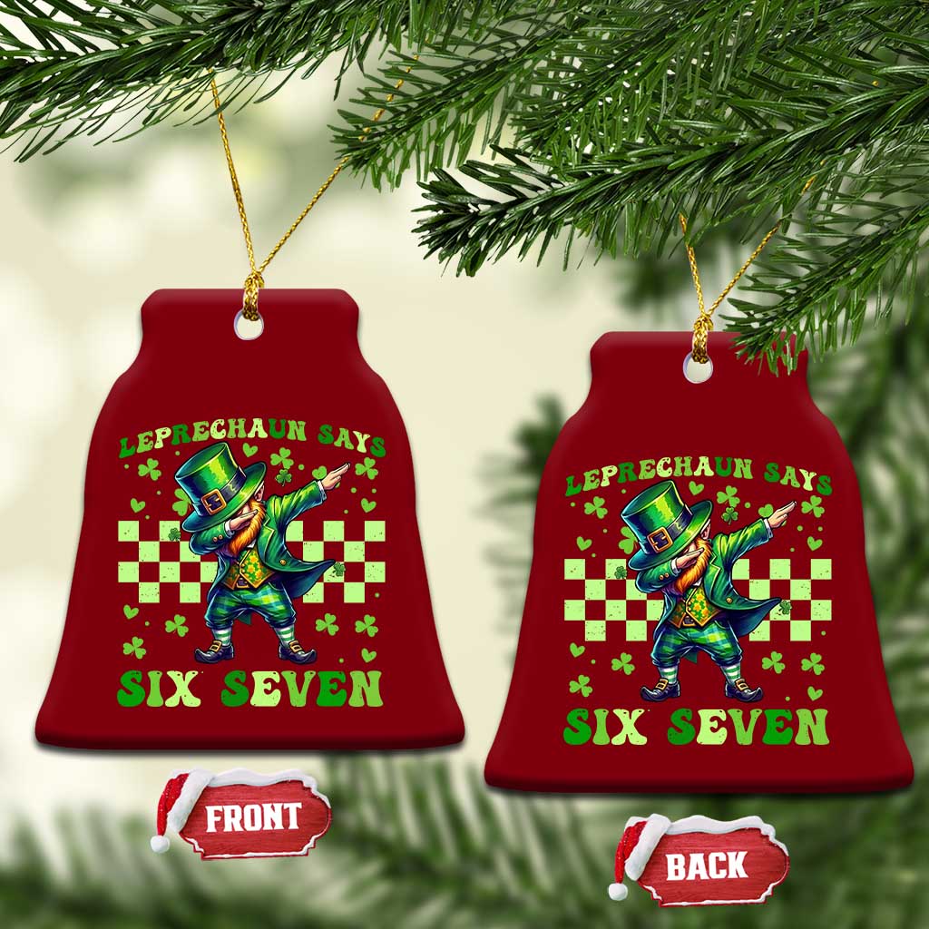 Leprechaun Six Seven Meme Ceramic Ornament Funny St Patricks Day Gift TS12 Print Your Wear