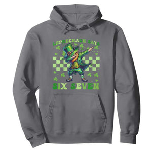 Leprechaun Six Seven Meme Hoodie Funny St Patricks Day Gift TS12 Charcoal Print Your Wear