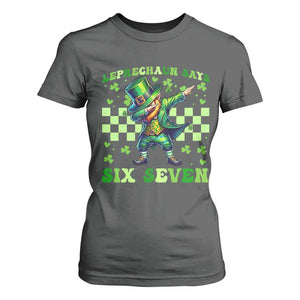 Leprechaun Six Seven Meme T Shirt For Women Funny St Patricks Day Gift TS12 Dark Heather Print Your Wear
