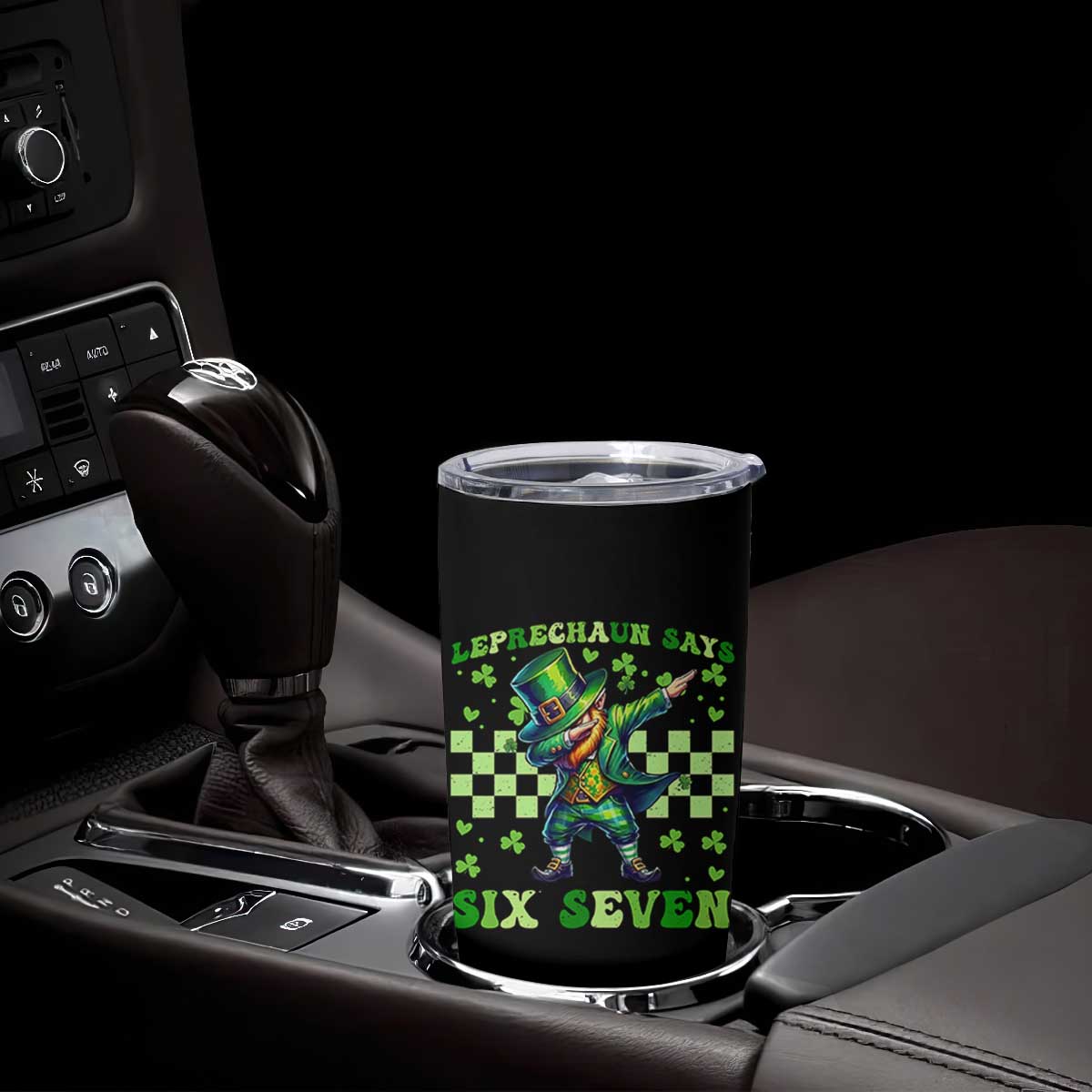 Leprechaun Six Seven Meme Tumbler Cup Funny St Patricks Day Gift TS12 Print Your Wear
