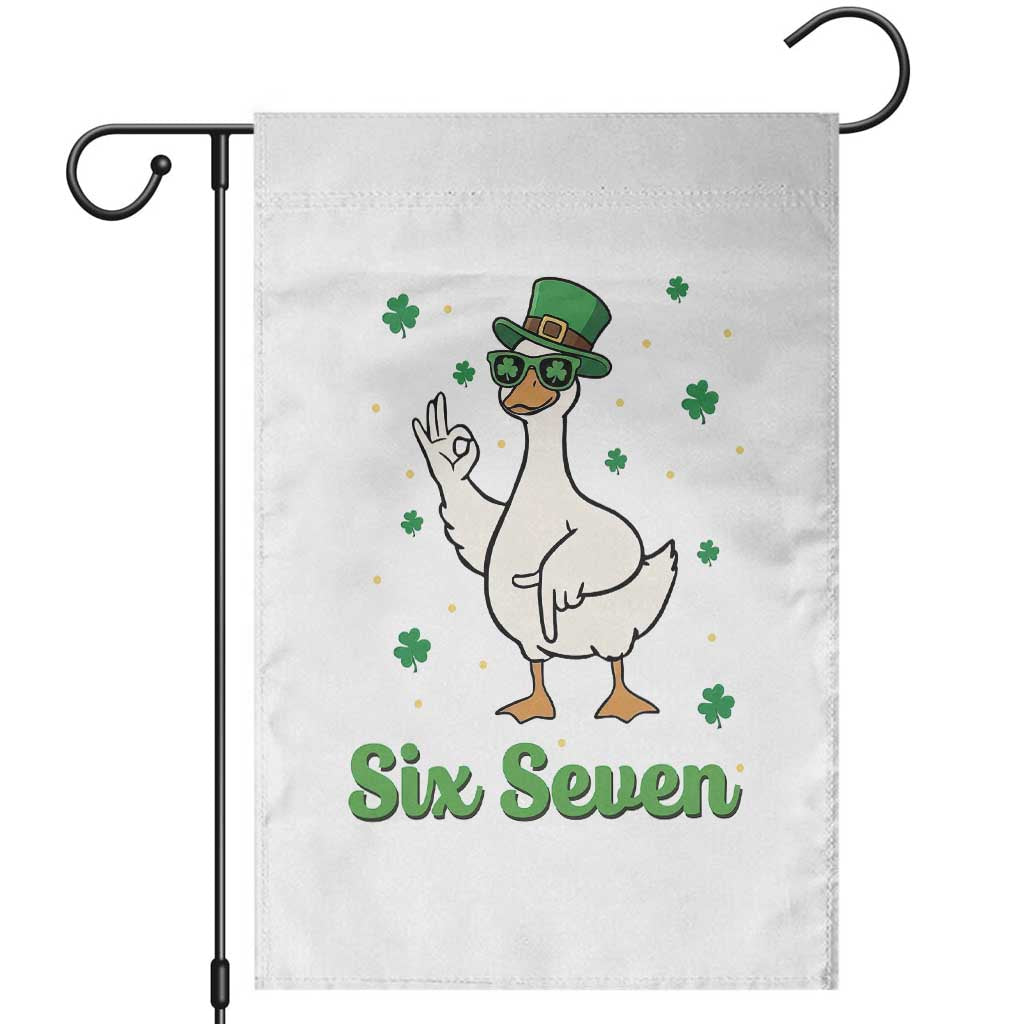 Lucky Goose Six Seven Meme Garden Flag St Patricks Day TS12 White Print Your Wear