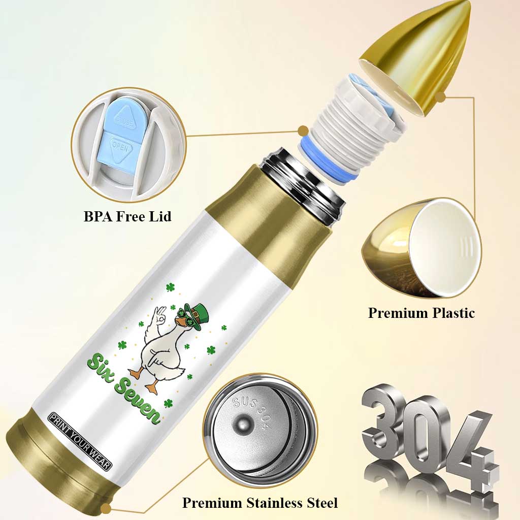 Lucky Goose Six Seven Meme Bullet Tumbler St Patricks Day TS12 Print Your Wear