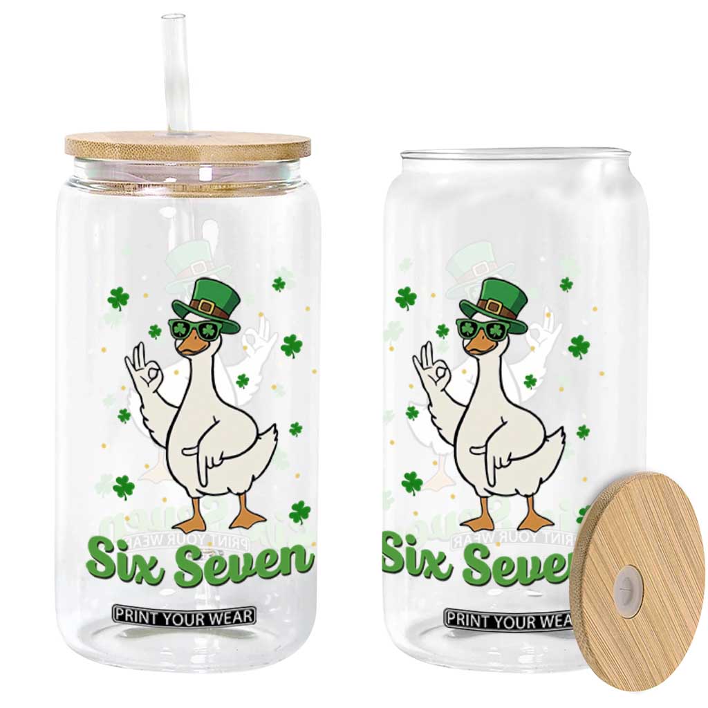 Lucky Goose Six Seven Meme Glass Can St Patricks Day TS12 Print Your Wear