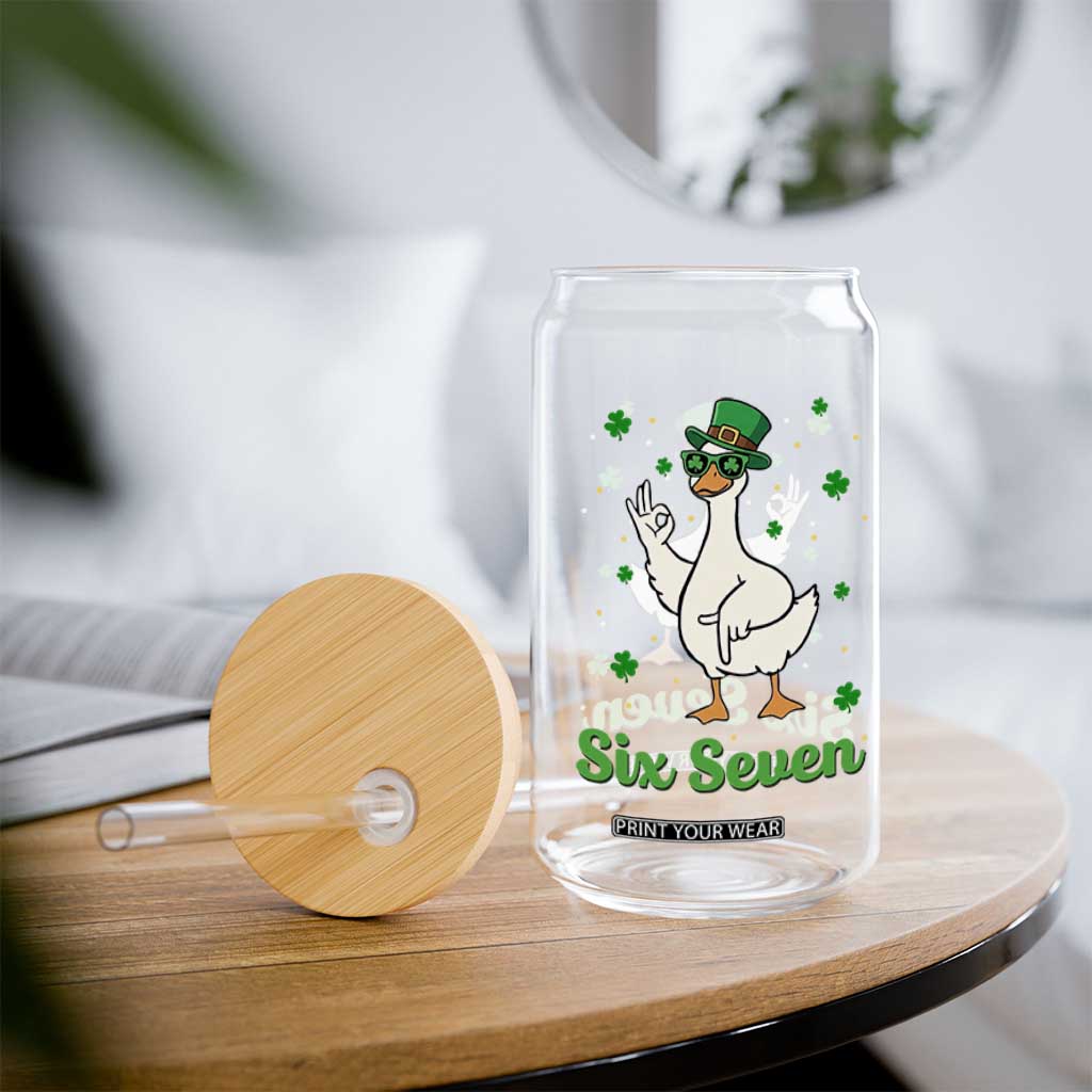 Lucky Goose Six Seven Meme Glass Can St Patricks Day TS12 Print Your Wear
