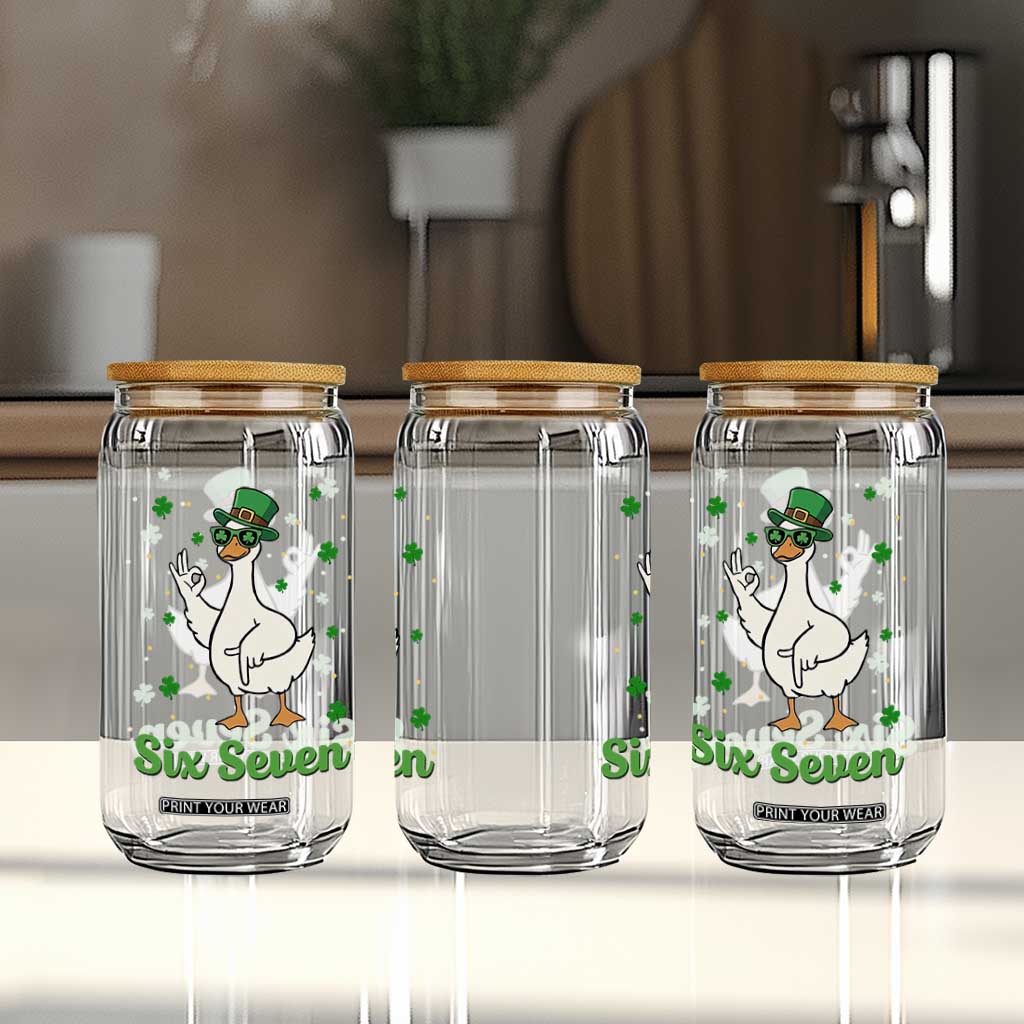 Lucky Goose Six Seven Meme Glass Can St Patricks Day TS12 Print Your Wear