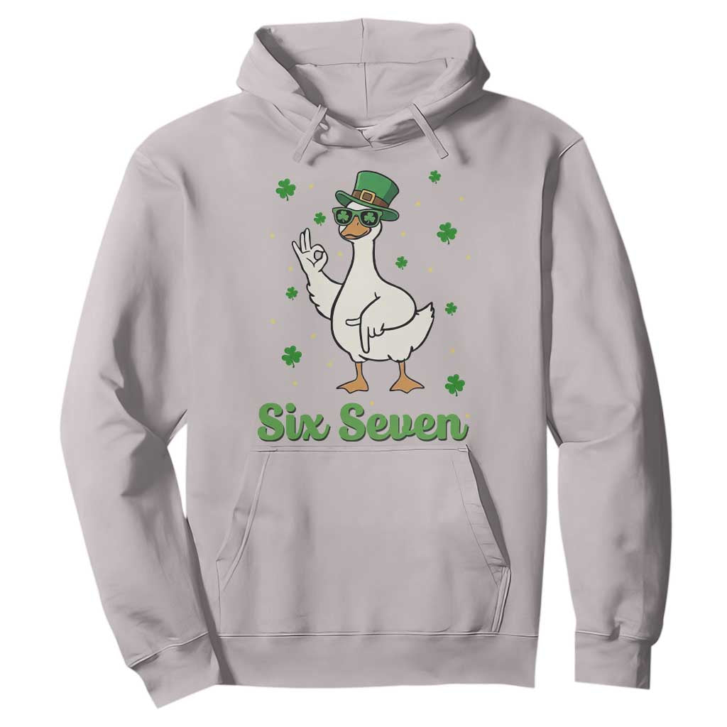 Lucky Goose Six Seven Meme Hoodie St Patricks Day TS12 Ice Gray Print Your Wear