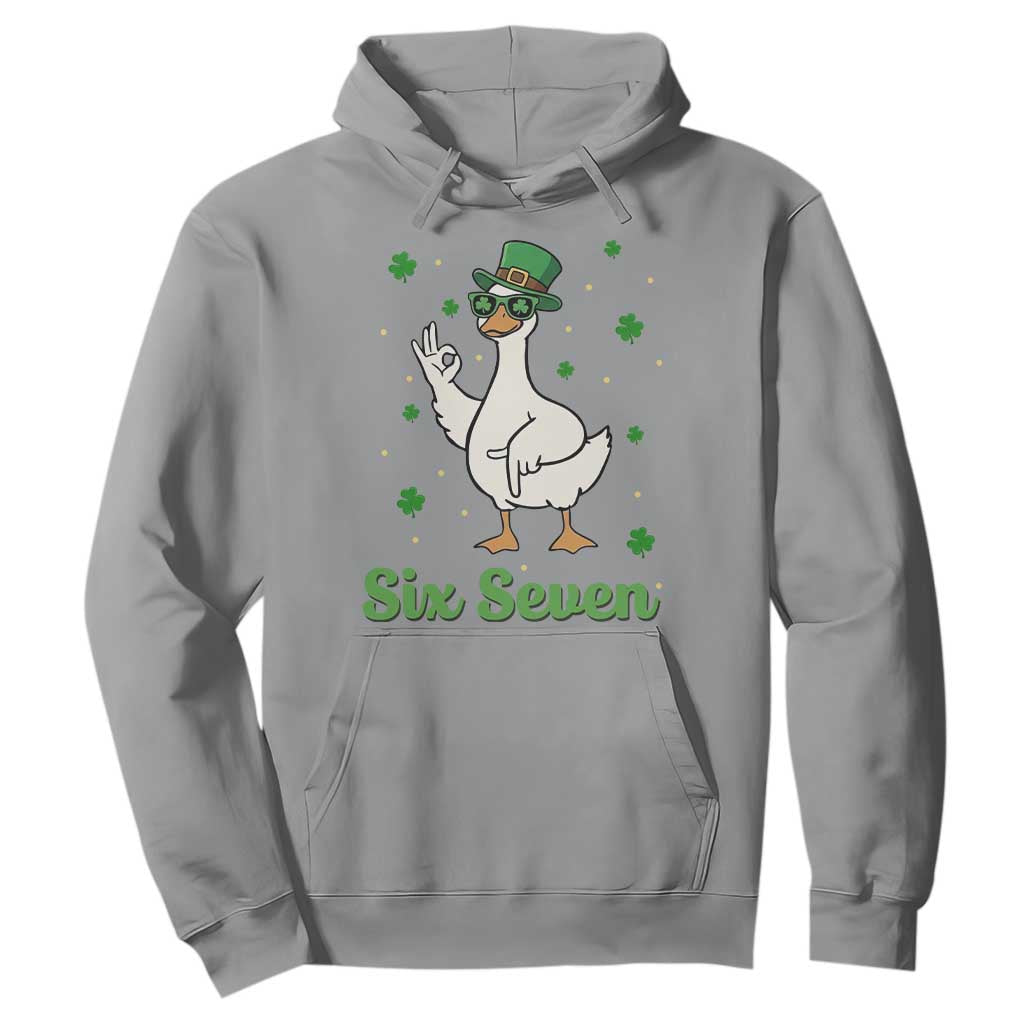 Lucky Goose Six Seven Meme Hoodie St Patricks Day TS12 Sport Gray Print Your Wear