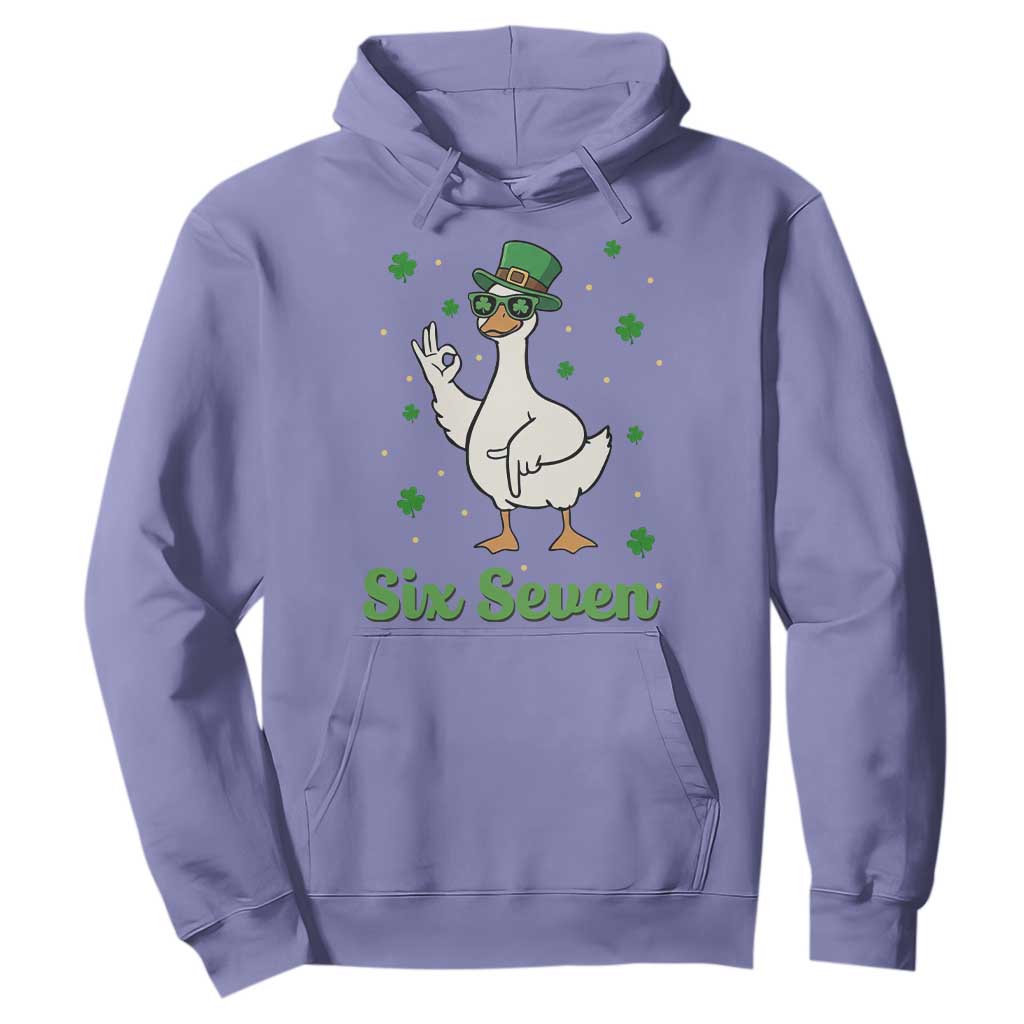 Lucky Goose Six Seven Meme Hoodie St Patricks Day TS12 Violet Print Your Wear