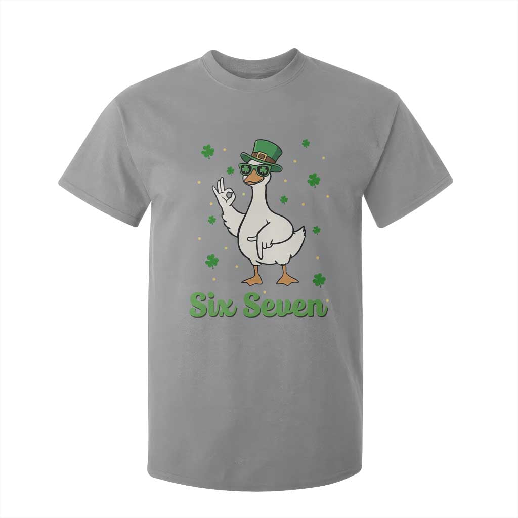 Lucky Goose Six Seven Meme T Shirt For Kid St Patricks Day TS12 Sport Gray Print Your Wear