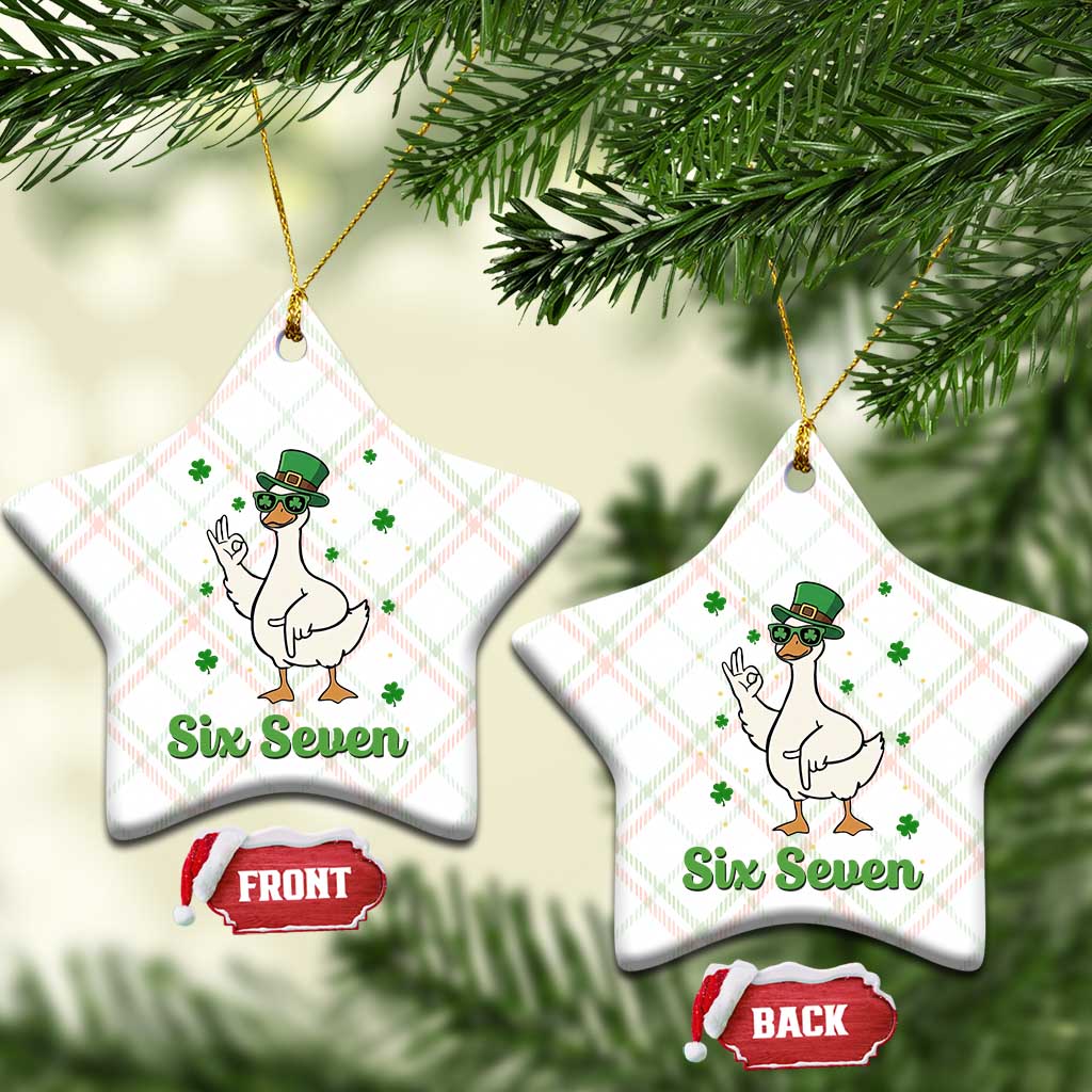 Lucky Goose Six Seven Meme Ceramic Ornament St Patricks Day TS12 Print Your Wear