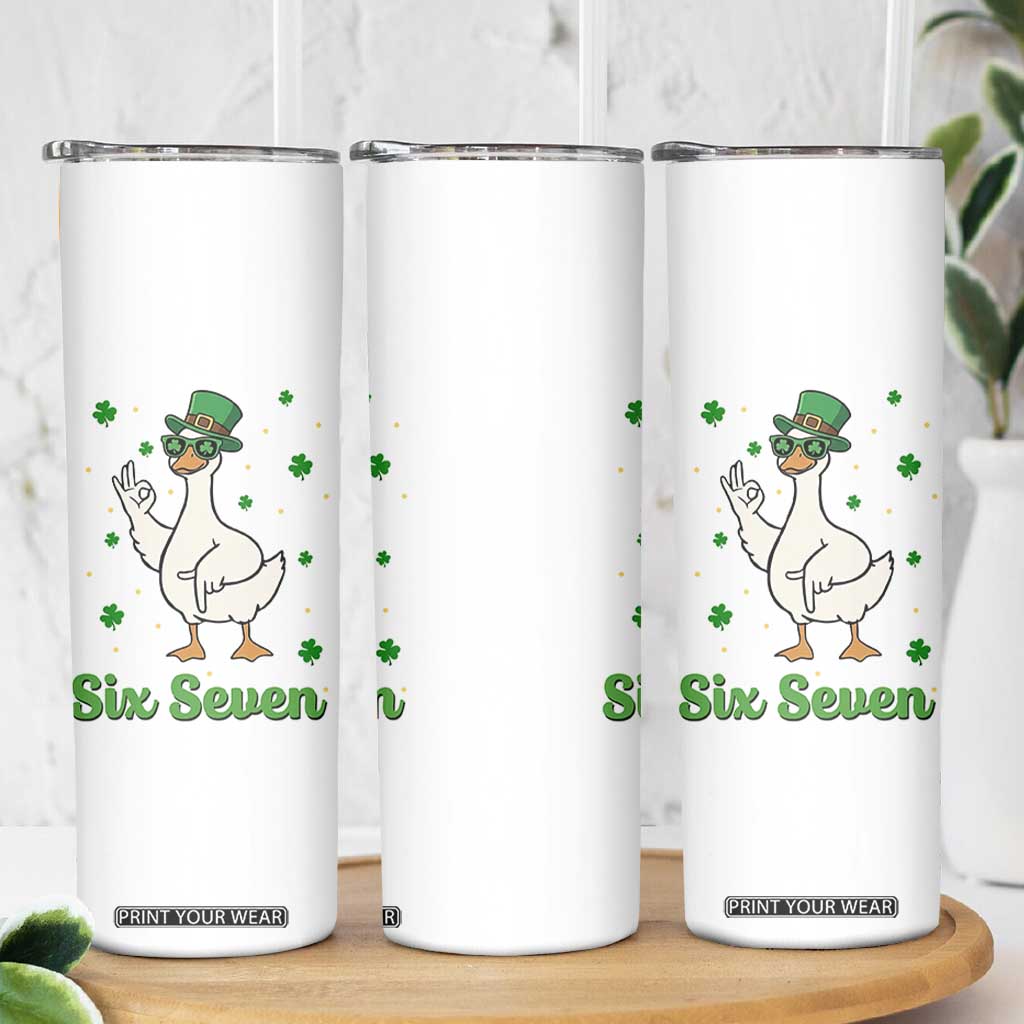 Lucky Goose Six Seven Meme Skinny Tumbler St Patricks Day TS12 Print Your Wear