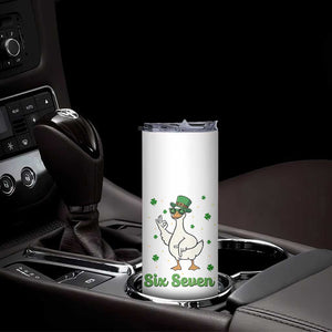 Lucky Goose Six Seven Meme Skinny Tumbler St Patricks Day TS12 Print Your Wear