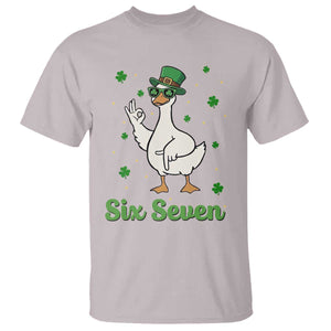 Lucky Goose Six Seven Meme T Shirt St Patricks Day TS12 Ice Gray Print Your Wear