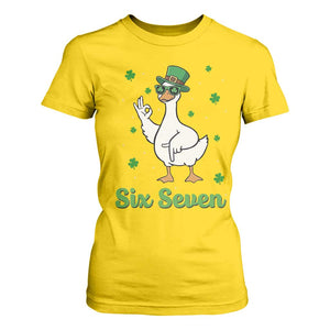 Lucky Goose Six Seven Meme T Shirt For Women St Patricks Day TS12 Daisy Print Your Wear