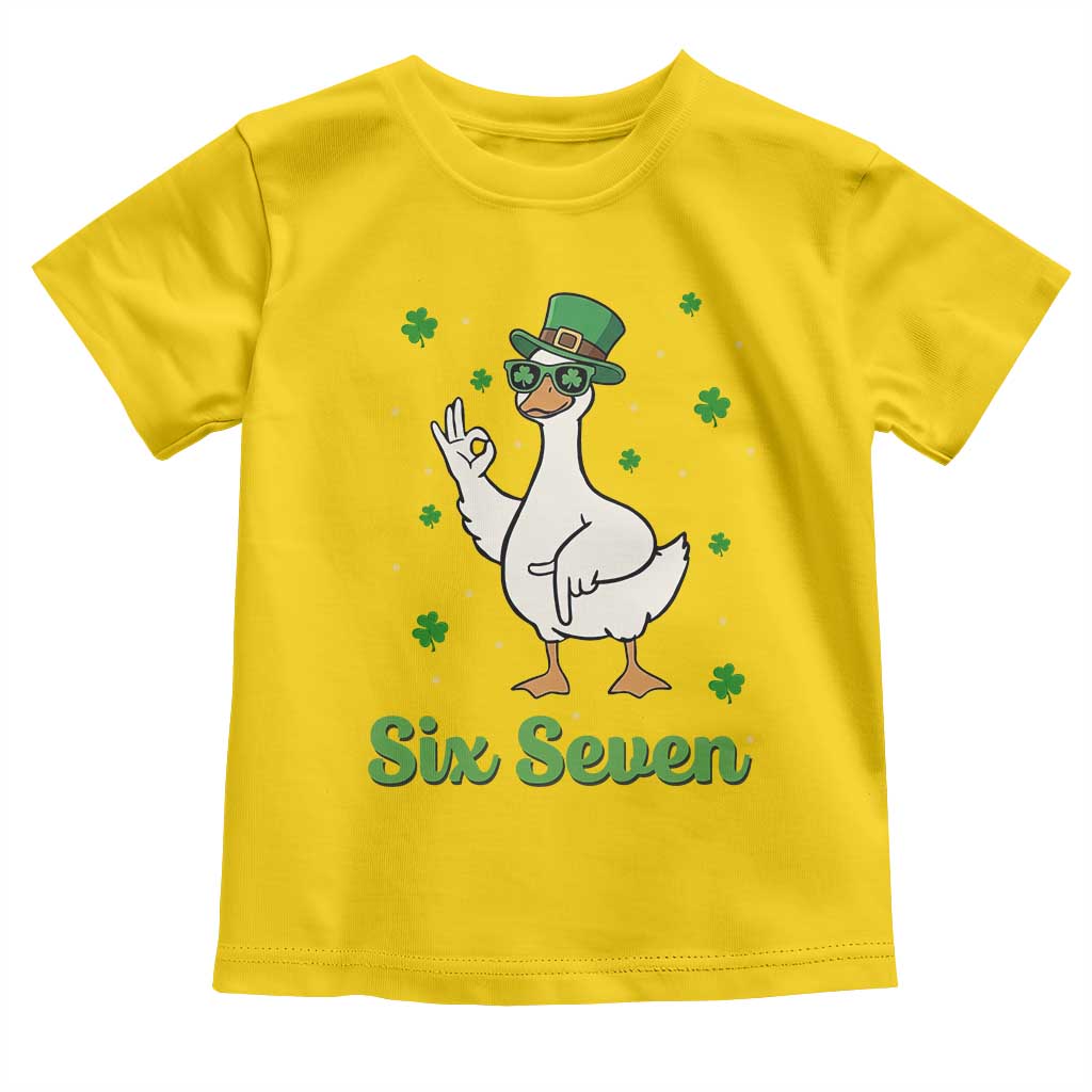 Lucky Goose Six Seven Meme Toddler T Shirt St Patricks Day TS12 Daisy Print Your Wear