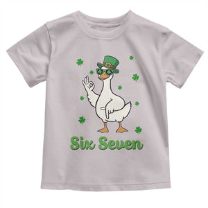 Lucky Goose Six Seven Meme Toddler T Shirt St Patricks Day TS12 Ice Gray Print Your Wear