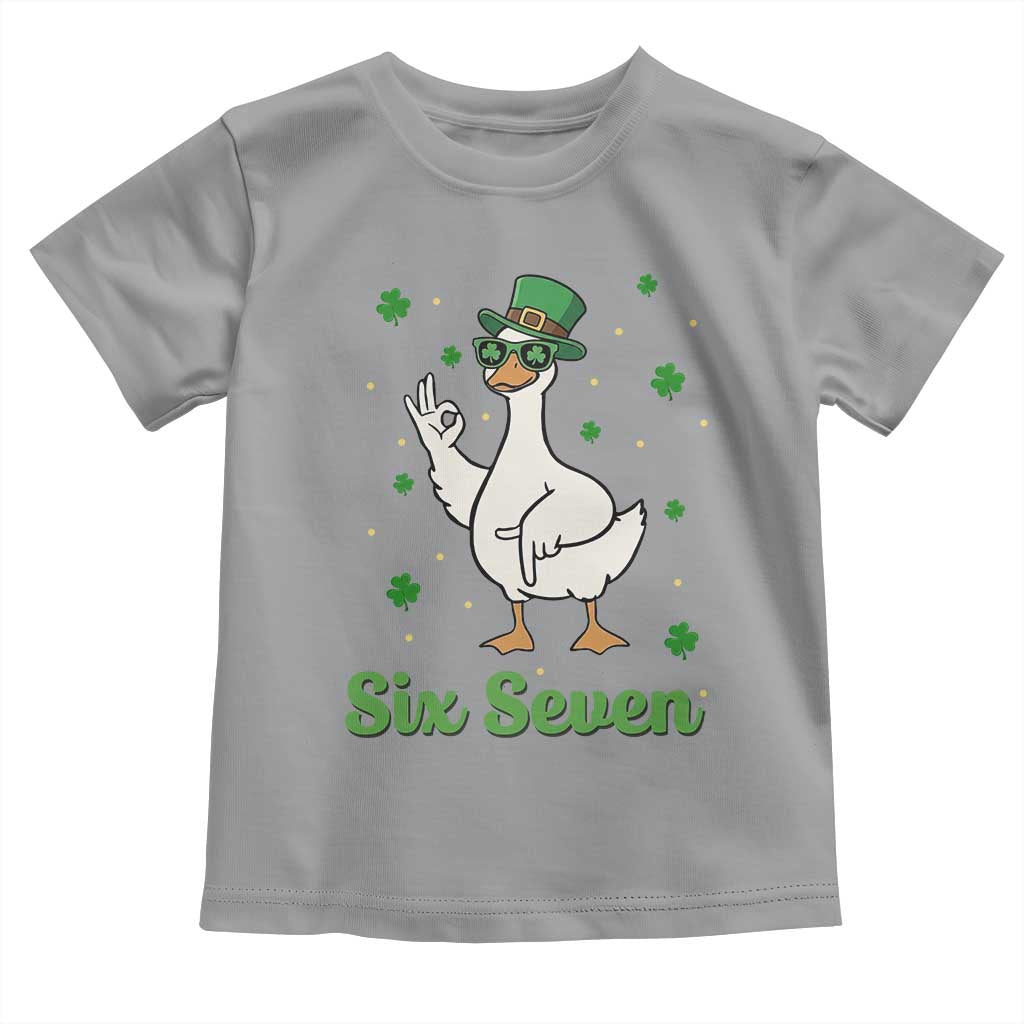 Lucky Goose Six Seven Meme Toddler T Shirt St Patricks Day TS12 Sport Gray Print Your Wear