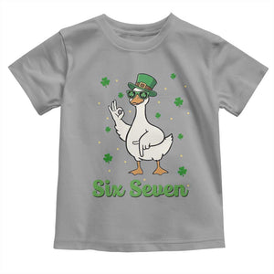 Lucky Goose Six Seven Meme Toddler T Shirt St Patricks Day TS12 Sport Gray Print Your Wear