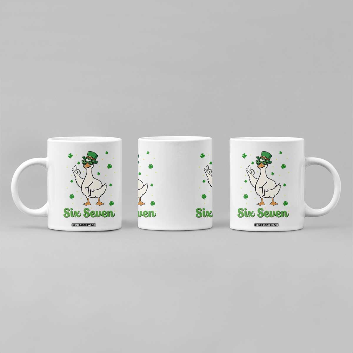 Lucky Goose Six Seven Meme Coffee Mug St Patricks Day TS12 Print Your Wear