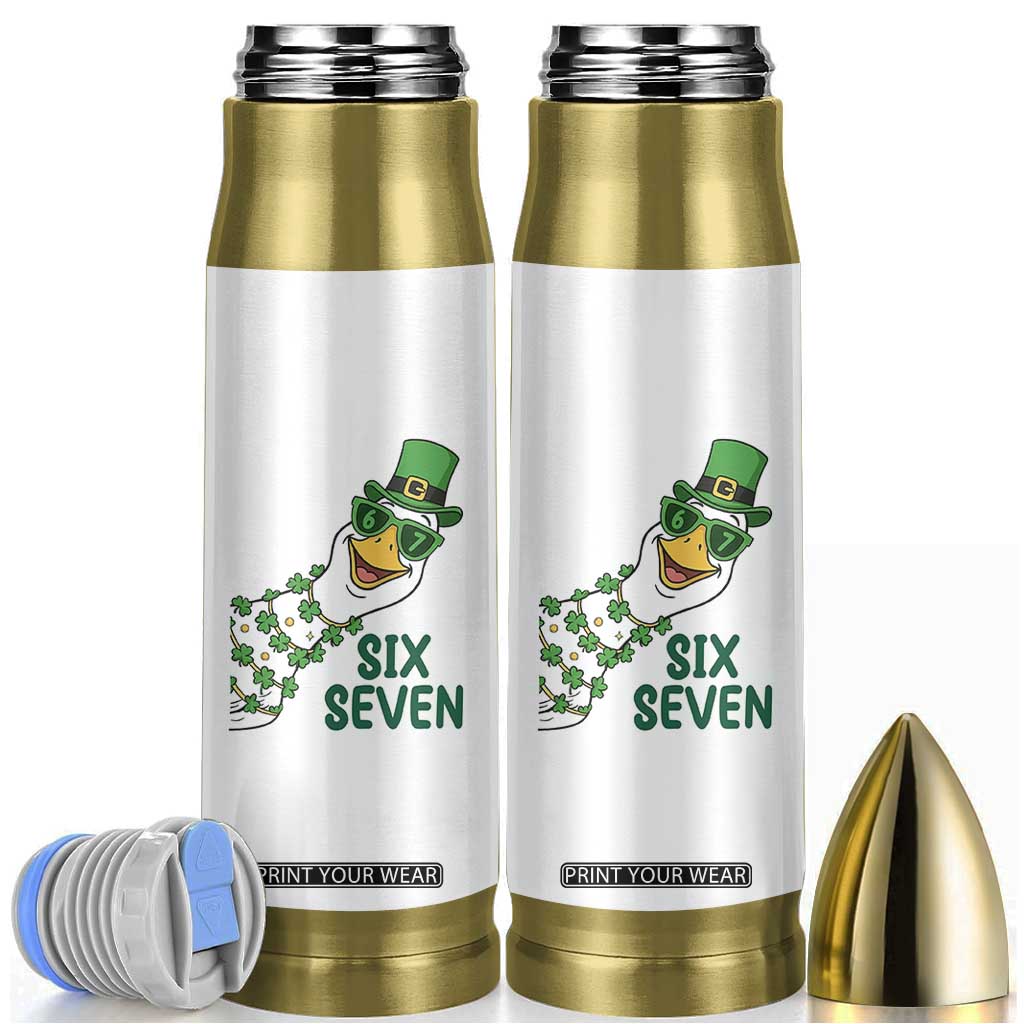 Chaotic Goose Six Seven Meme Bullet Tumbler Funny St Patricks Day Gift TS12 White Print Your Wear