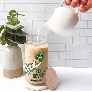 Chaotic Goose Six Seven Meme Glass Can Funny St Patricks Day Gift TS12 Print Your Wear