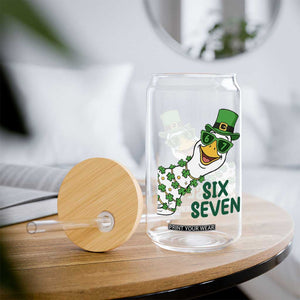 Chaotic Goose Six Seven Meme Glass Can Funny St Patricks Day Gift TS12 Print Your Wear