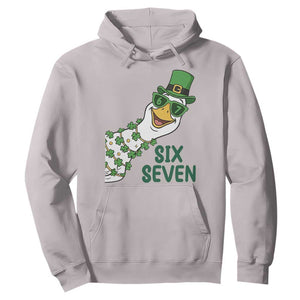 Chaotic Goose Six Seven Meme Hoodie Funny St Patricks Day Gift TS12 Ice Gray Print Your Wear