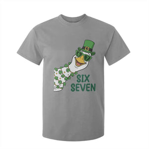 Chaotic Goose Six Seven Meme T Shirt For Kid Funny St Patricks Day Gift TS12 Sport Gray Print Your Wear