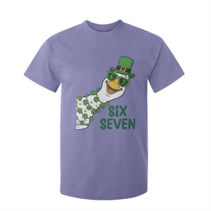 Chaotic Goose Six Seven Meme T Shirt For Kid Funny St Patricks Day Gift TS12 Violet Print Your Wear