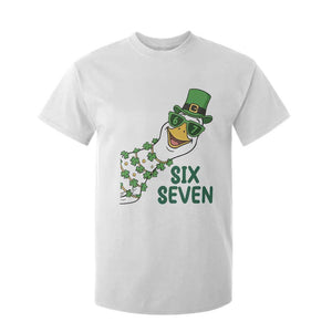 Chaotic Goose Six Seven Meme T Shirt For Kid Funny St Patricks Day Gift TS12 White Print Your Wear