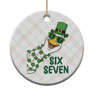 Chaotic Goose Six Seven Meme Ceramic Ornament Funny St Patricks Day Gift TS12 1pc Christmas Plaid Print Your Wear