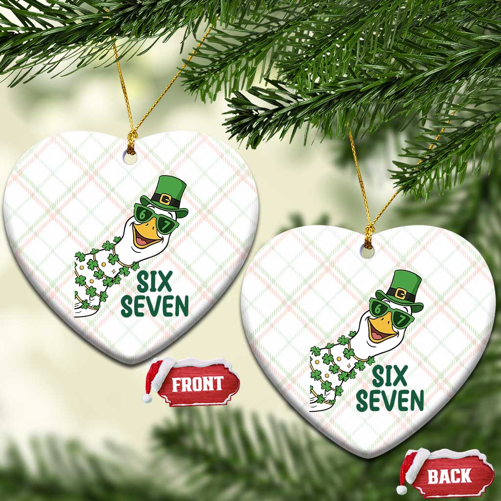 Chaotic Goose Six Seven Meme Ceramic Ornament Funny St Patricks Day Gift TS12 Print Your Wear