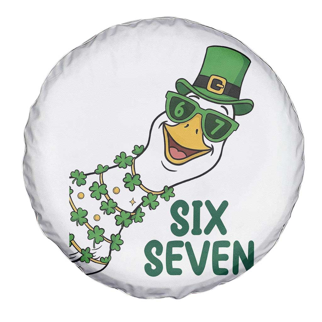 Chaotic Goose Six Seven Meme Spare Tire Cover Funny St Patricks Day Gift TS12 Print Your Wear