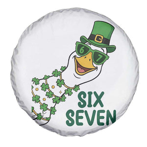 Chaotic Goose Six Seven Meme Spare Tire Cover Funny St Patricks Day Gift TS12 Print Your Wear