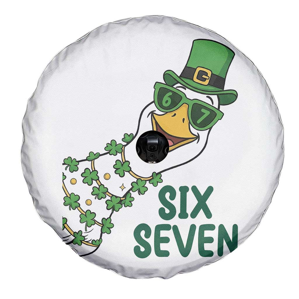Chaotic Goose Six Seven Meme Spare Tire Cover Funny St Patricks Day Gift TS12 Print Your Wear