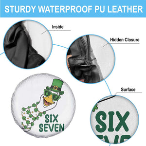 Chaotic Goose Six Seven Meme Spare Tire Cover Funny St Patricks Day Gift TS12 Print Your Wear