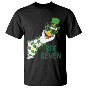 Chaotic Goose Six Seven Meme T Shirt Funny St Patricks Day Gift TS12 Black Print Your Wear