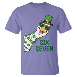 Chaotic Goose Six Seven Meme T Shirt Funny St Patricks Day Gift TS12 Violet Print Your Wear
