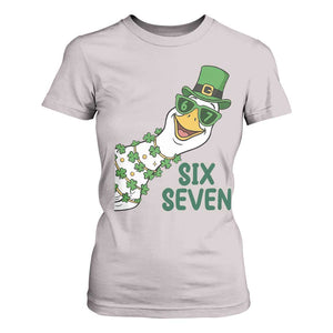 Chaotic Goose Six Seven Meme T Shirt For Women Funny St Patricks Day Gift TS12 Ice Gray Print Your Wear