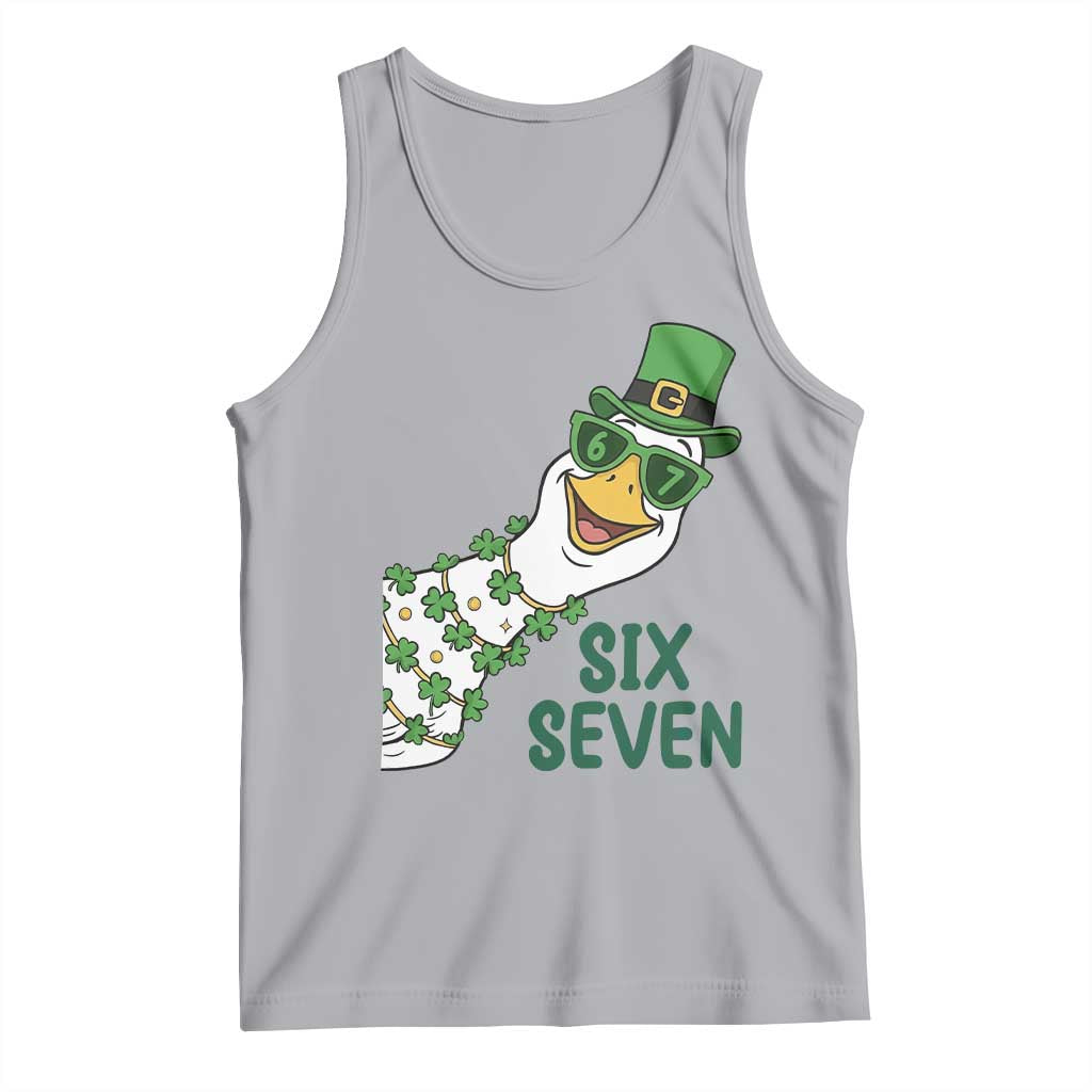 Chaotic Goose Six Seven Meme Tank Top Funny St Patricks Day Gift TS12 Athletic Heather Print Your Wear
