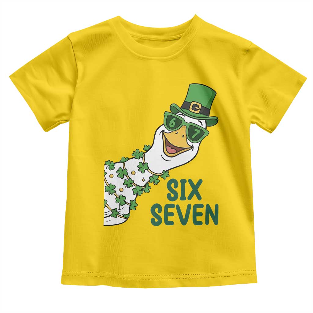 Chaotic Goose Six Seven Meme Toddler T Shirt Funny St Patricks Day Gift TS12 Daisy Print Your Wear