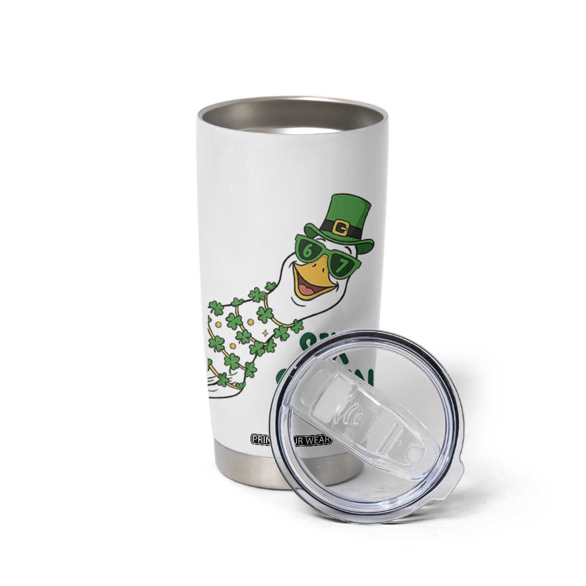 Chaotic Goose Six Seven Meme Tumbler Cup Funny St Patricks Day Gift TS12 Print Your Wear