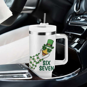 Chaotic Goose Six Seven Meme Tumbler With Handle Funny St Patricks Day Gift TS12 Print Your Wear