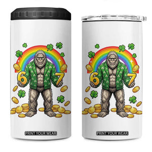 Bigfoot Six Seven Meme 4 in 1 Can Cooler Tumbler Funny St Patricks Day Gift TS12 One Size: 16 oz White Print Your Wear