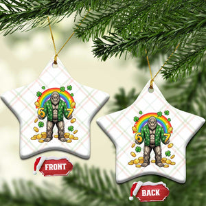 Bigfoot Six Seven Meme Ceramic Ornament Funny St Patricks Day Gift TS12 Print Your Wear