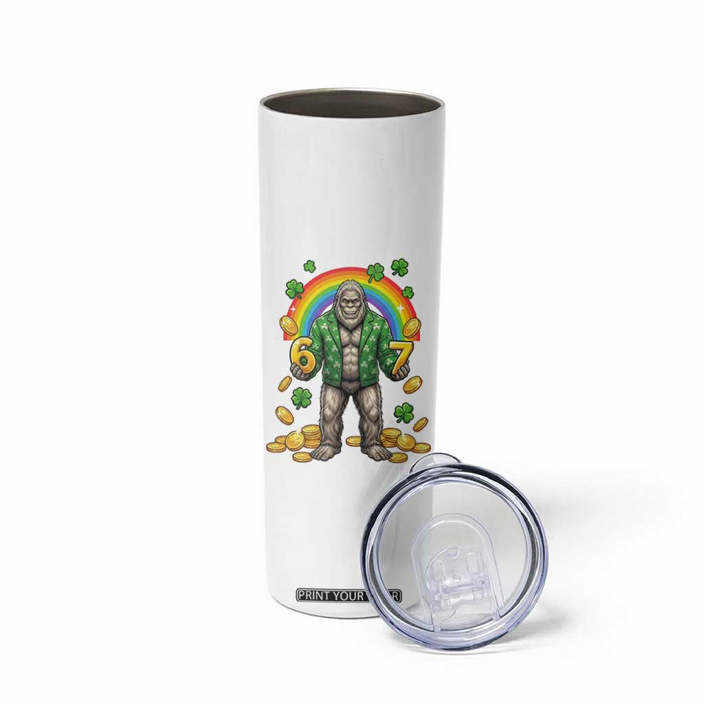 Bigfoot Six Seven Meme Skinny Tumbler Funny St Patricks Day Gift TS12 Print Your Wear