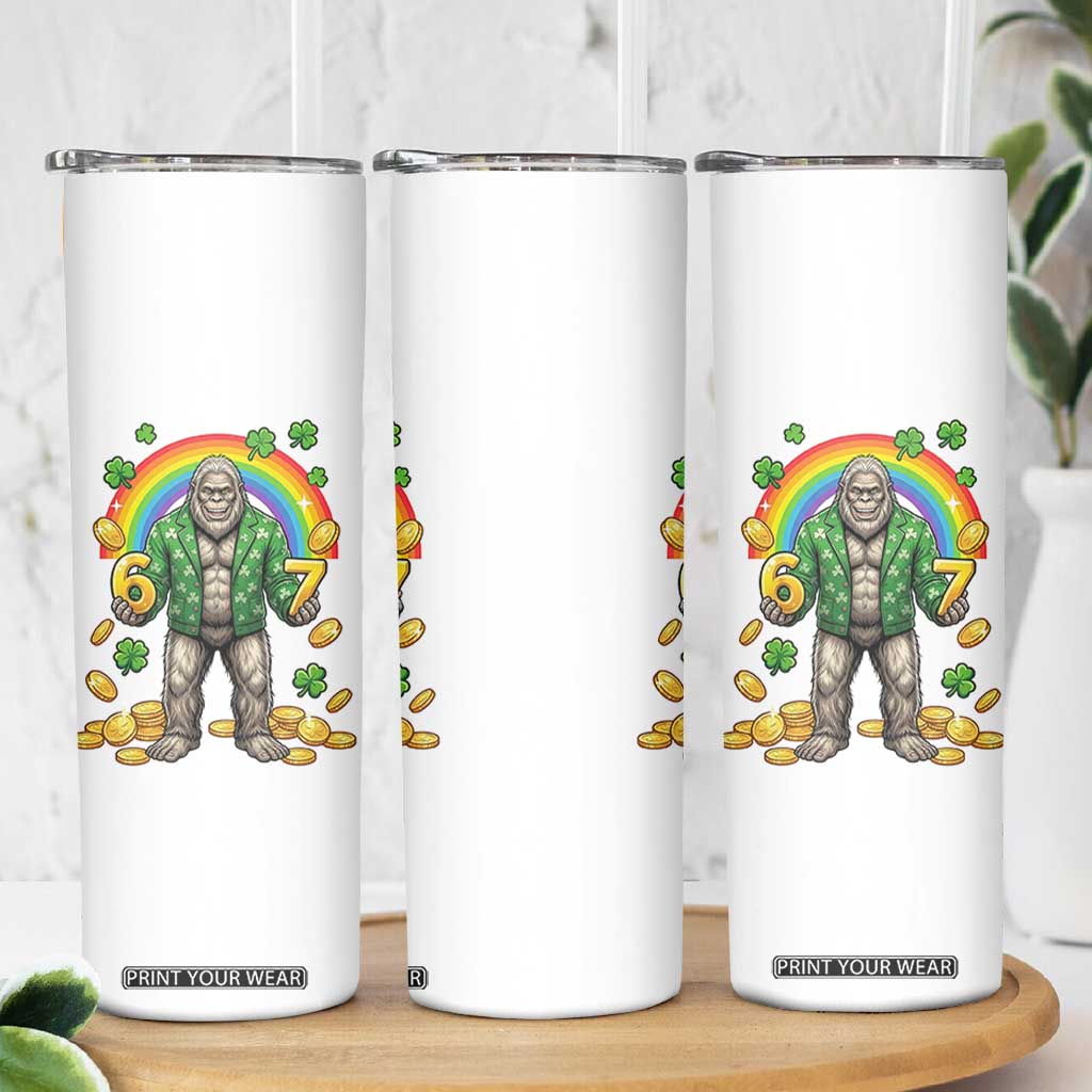 Bigfoot Six Seven Meme Skinny Tumbler Funny St Patricks Day Gift TS12 Print Your Wear