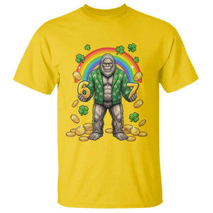 Bigfoot Six Seven Meme T Shirt Funny St Patricks Day Gift TS12 Daisy Print Your Wear