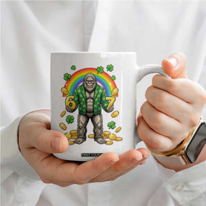 Bigfoot Six Seven Meme Coffee Mug Funny St Patricks Day Gift TS12 Print Your Wear
