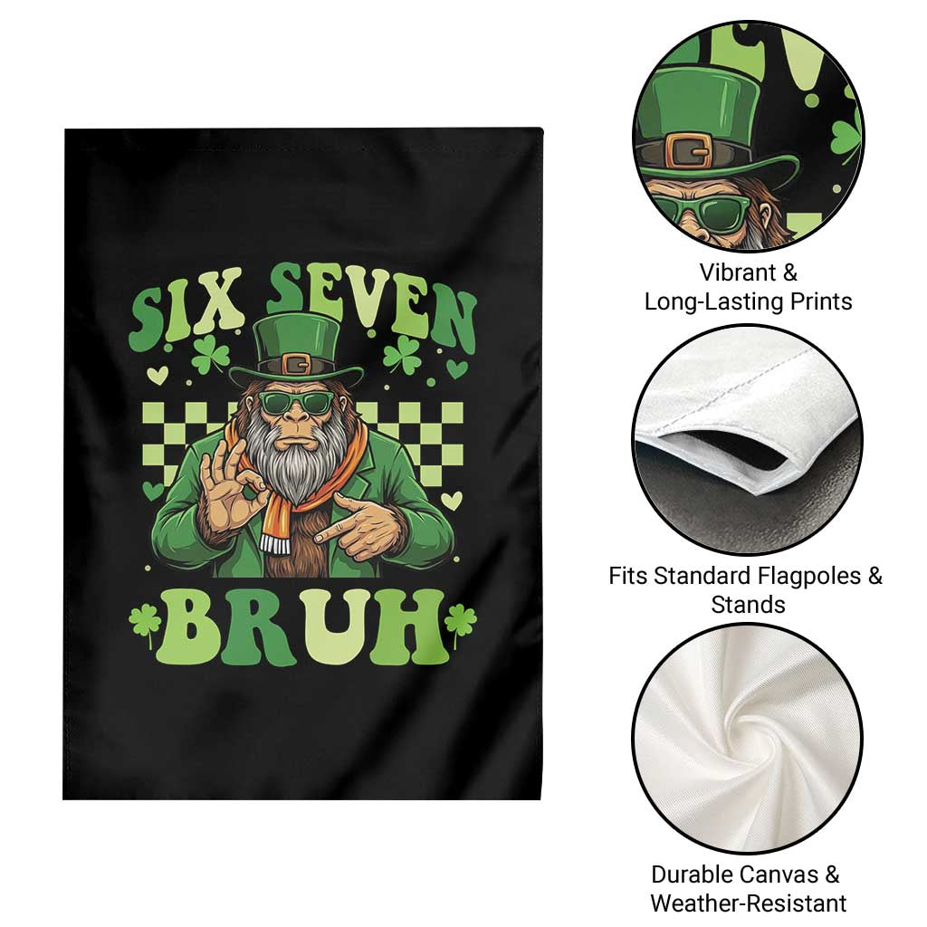Bigfoot Six Seven Bruh Garden Flag Gen Z Irish Gift TS12 Print Your Wear